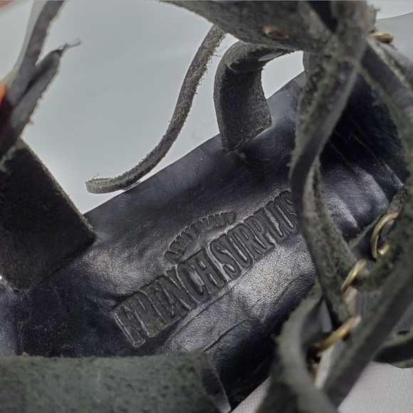 ARMY NAVY French Surplus Leather Combat Sandals - Picture 10 of 10